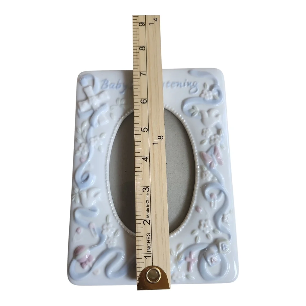 Baby's Christening Photo Frame by Russ